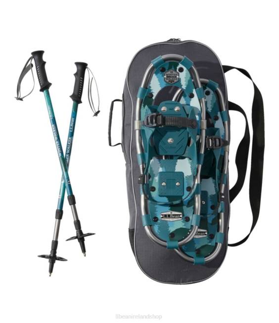 LLBean Winter Walker Snowshoe Package Unisex J46J2168 Winter Sports Blue Pine Hidden Bears