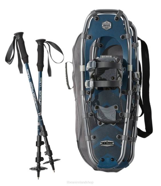LLBean Winter Walker Snowshoe Package Unisex J46J4093 Winter Sports Ocean Blue/Bright Navy