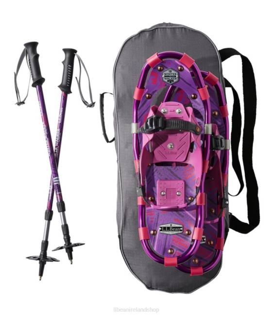 LLBean Winter Walker Snowshoe Package Unisex J46J5394 Winter Sports Ripe Plum Sketchy