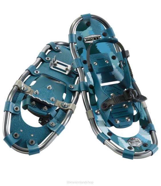 LLBean Winter Walker Snowshoes Unisex J46J1857 Winter Sports Blue Pine Hidden Bears