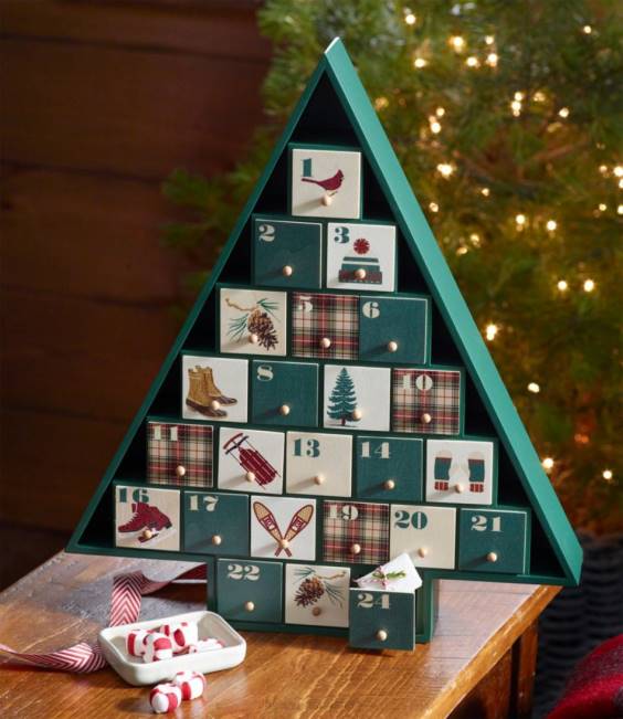 LLBean Woodland Advent Calendar Unisex J46J2562 Home Decor Multi