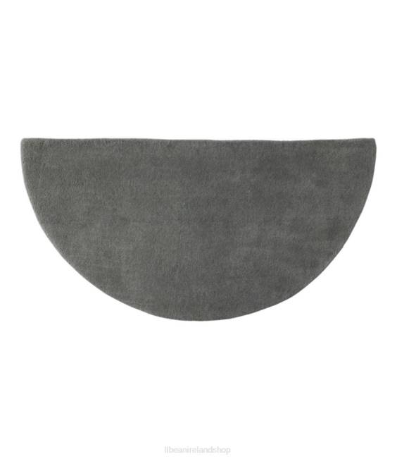 LLBean Wool Hearth Rug Crescent Unisex J46J5624 Home Goods Platinum