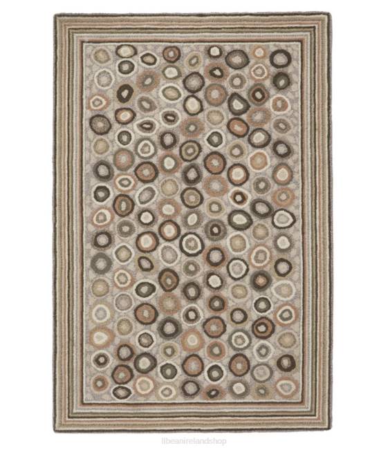 LLBean Wool Hooked Rug Coins Unisex J46J5512 Home Goods Neutral Coins