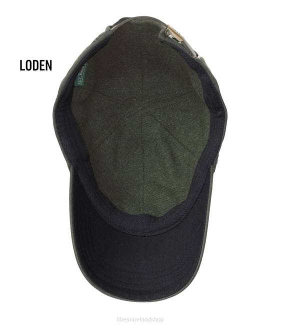 LLBean Wool-Lined Waxed-Cotton Fowler\s Cap Women J46J3540 Outdoor Equipment Khaki