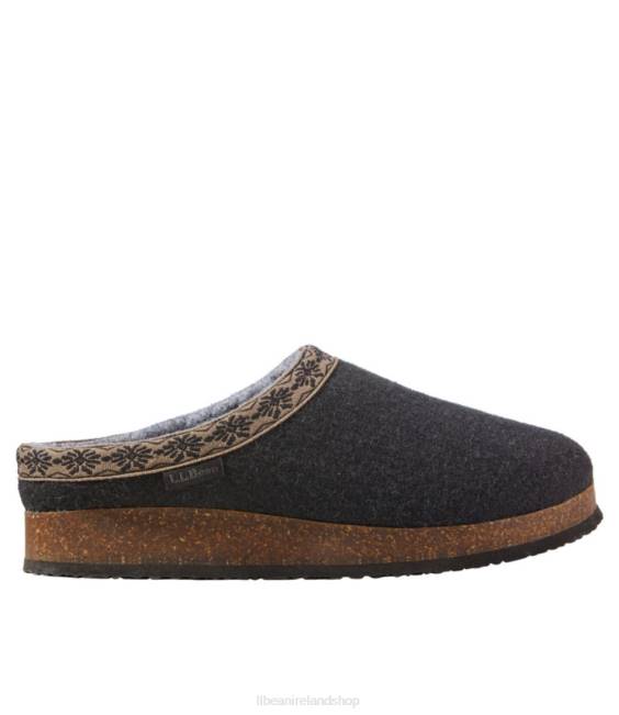 LLBean Wool Slipper Clogs Women J46J989 Footwear Black