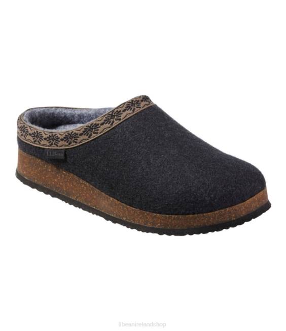 LLBean Wool Slipper Clogs Women J46J989 Footwear Black