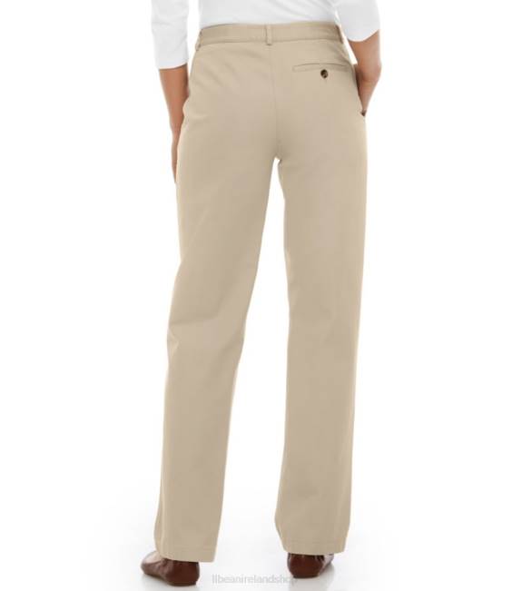 LLBean Wrinkle-Free Bayside Pants Women J46J5658 Clothing Heritage Stone