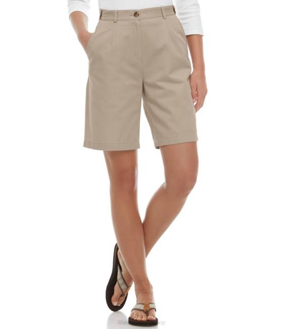 LLBean Wrinkle-Free Bayside Shorts Women J46J4623 Clothing Heritage Stone