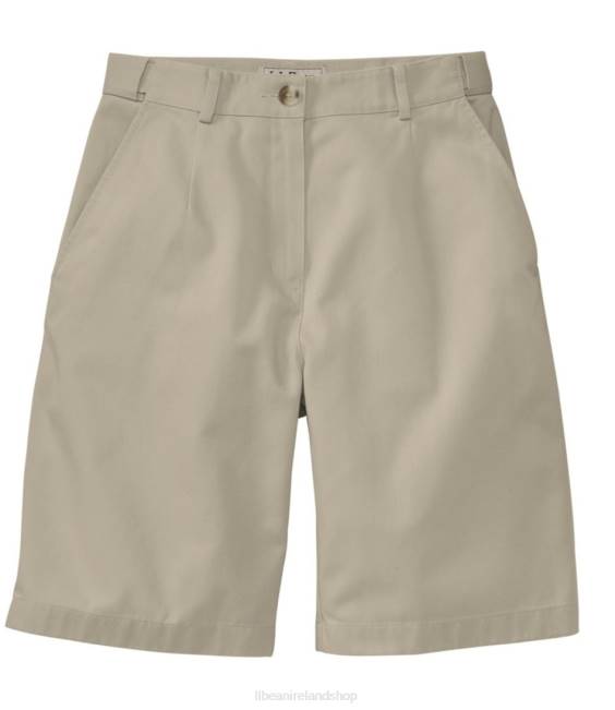 LLBean Wrinkle-Free Bayside Shorts Women J46J61 Clothing Khaki