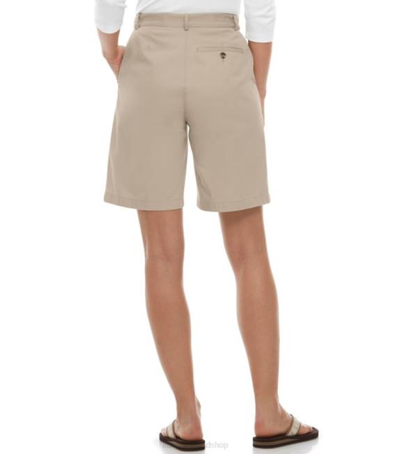 LLBean Wrinkle-Free Bayside Shorts Women J46J61 Clothing Khaki