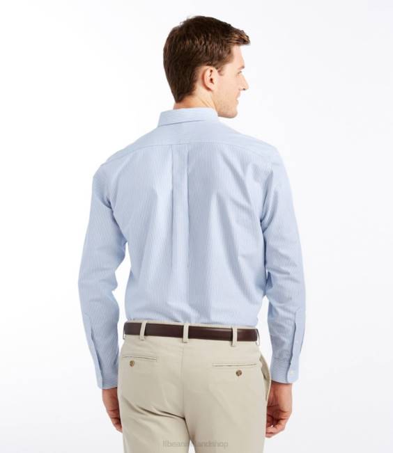 LLBean Wrinkle-Free Classic Oxford Cloth Shirt Men J46J3511 Clothing Arctic Blue