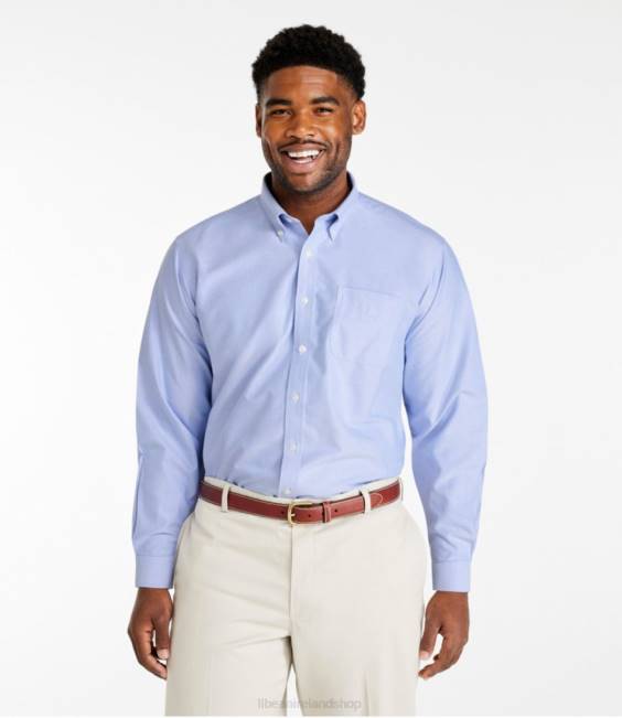 LLBean Wrinkle-Free Classic Oxford Cloth Shirt Men J46J5984 Clothing Sun
