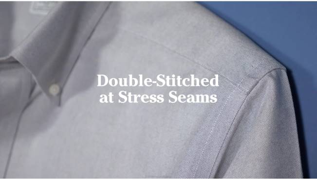 LLBean Wrinkle-Free Classic Oxford Cloth Shirt Men J46J704 Clothing French Blue