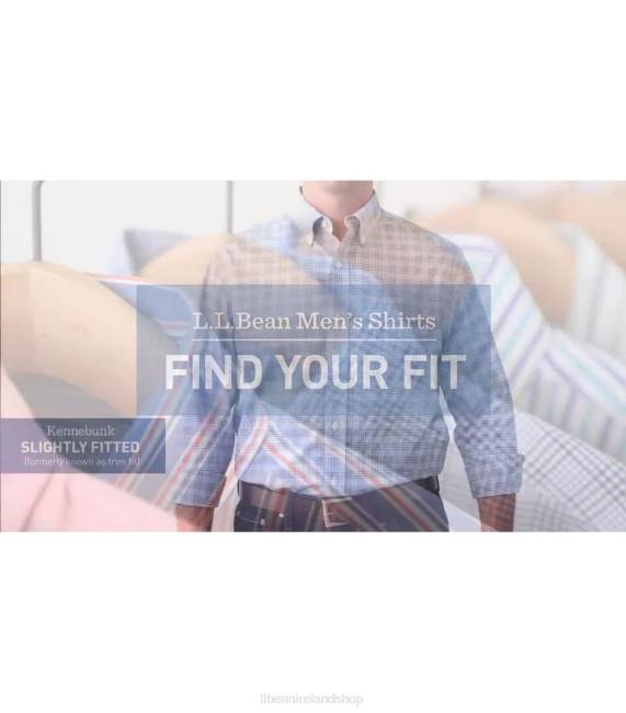 LLBean Wrinkle-Free Kennebunk Sport Shirt Men J46J5992 Clothing Grey Stewart
