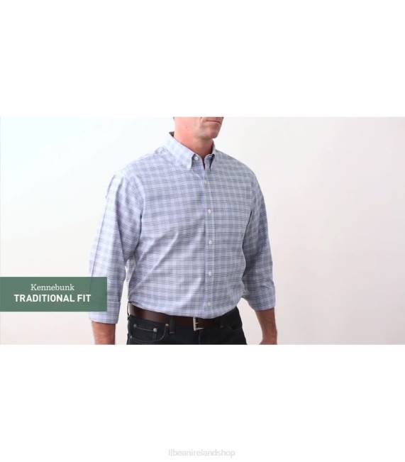 LLBean Wrinkle-Free Kennebunk Sport Shirt Men J46J6456 Clothing Deep Turquoise