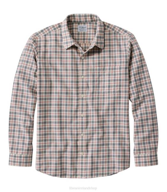 LLBean Wrinkle-Free Ultrasoft Brushed Cotton Shirt Men J46J7180 Clothing Goldenrod