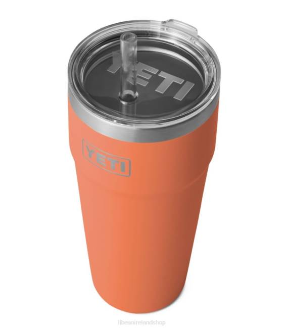 LLBean Yeti Rambler Stackable Cup with Straw Unisex J46J4047 Outdoor Accessories High Desert