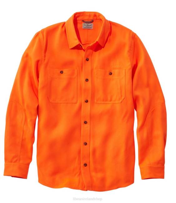 LLBean x Double L Field Shirt Men J46J1966 Outdoor Equipment Hunter Orange