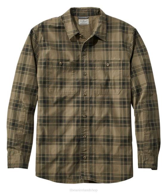 LLBean x Double L Field Shirt Men J46J4044 Outdoor Equipment Dark Olive