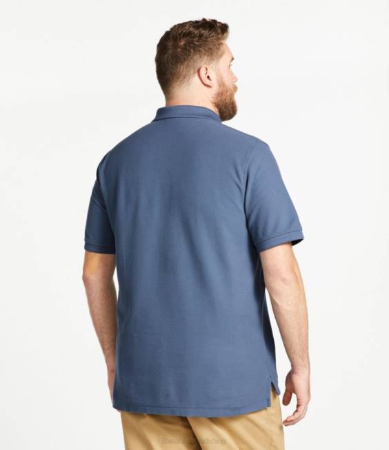 LLBean x Double L Premium Polo Banded Men J46J6407 Clothing Deep Sapphire