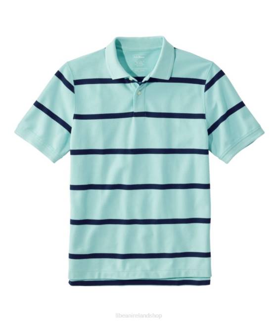 LLBean x Double L Premium Polo Men J46J248 Clothing Pale Turquoise/Classic Navy