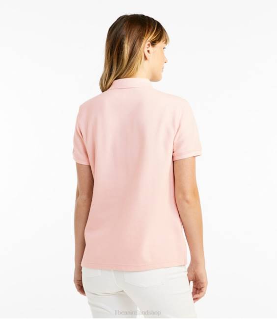 LLBean x Double L Premium Polo Women J46J5677 Clothing Sunlit Coral
