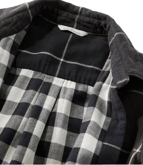 LLBean x Double L Signature Cotton Double-Weave Shirt Women J46J4682 Clothing Bright Navy