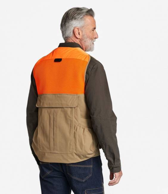 LLBean x Double L Upland Hunter\s Vest Men J46J1978 Outdoor Equipment Dark Khaki/Hunter Orange