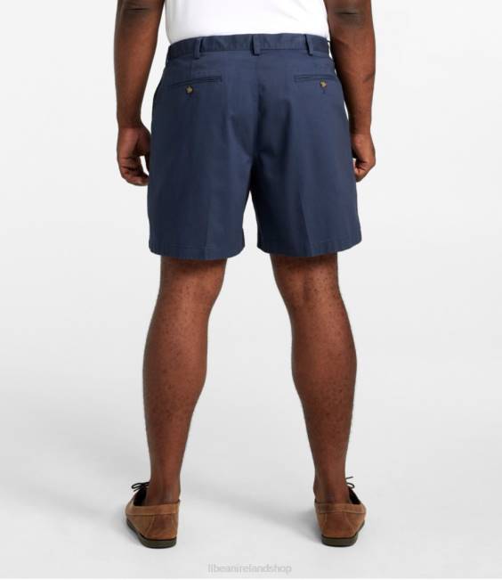 LLBean x Double L Wrinkle-Free Chino Shorts Men J46J3145 Clothing Carbon Navy