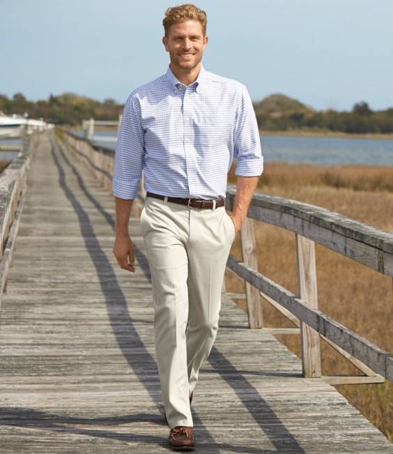 LLBean x Double L Wrinkle-Free Chinos Men J46J3512 Clothing Carbon Navy