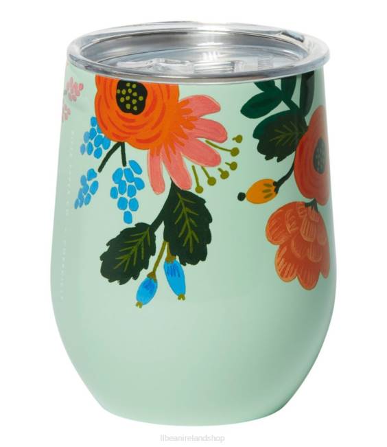 LLBean x Rifle Paper Co Corkcicle Stemless Cup Lively Floral Unisex J46J1931 Outdoor Accessories Mint