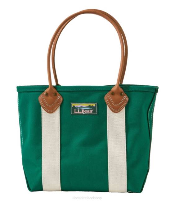 L.L.Bean Leather-Handle Katahdin Boat and Tote Unisex J46J2353 Accessories Emerald Spruce/Natural