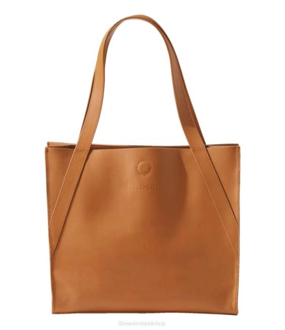 L.L.Bean Stonington Full-Grain Leather Tote Unisex J46J2357 Accessories Camel