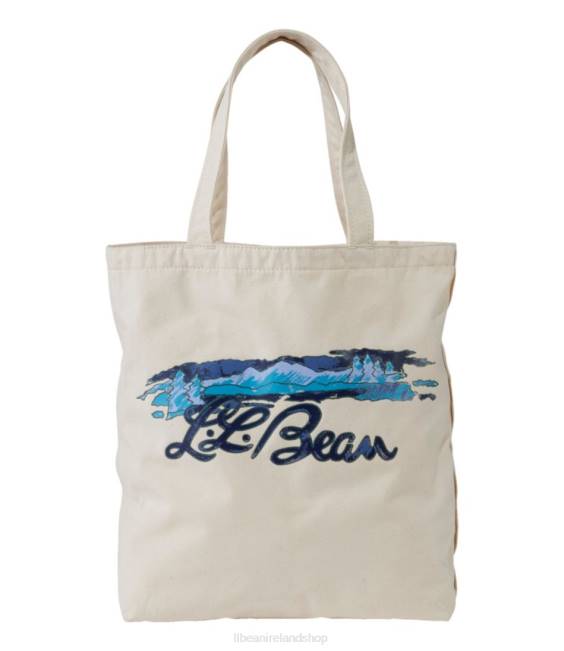 L.L.Bean Wicked Shoppah Tote Unisex J46J6752 Accessories Painted Script