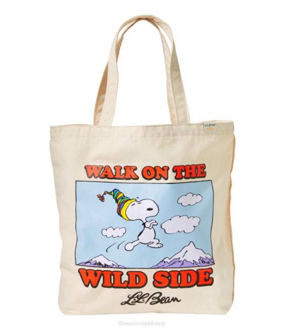 L.L.Bean x Peanuts Wicked Shoppah Tote Unisex J46J2419 Accessories Natural/Wild Side