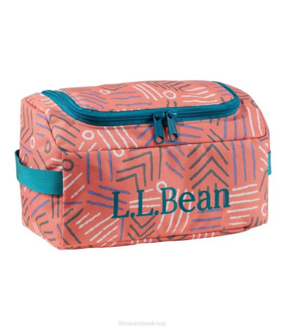 L.L.Bean Personal Organizer Toiletry Kit Unisex J46J6760 Accessories Coral Flame Sketchy