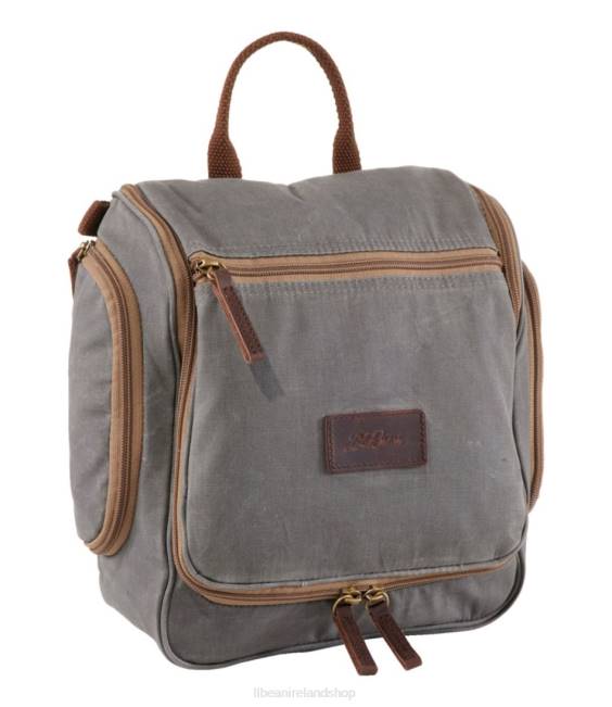 L.L.Bean Waxed-Canvas Personal Organizer Toiletry Bag Unisex J46J4276 Accessories Feldspar