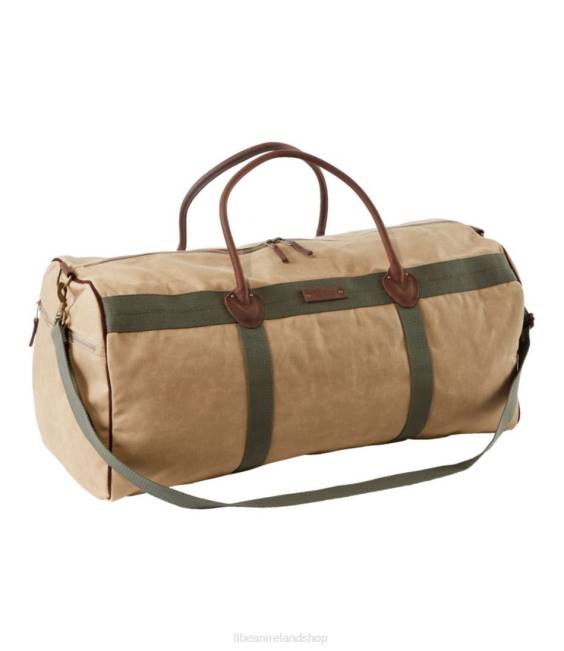 L.L.Bean Waxed Canvas Duffle Unisex J46J5487 Accessories Dark Khaki