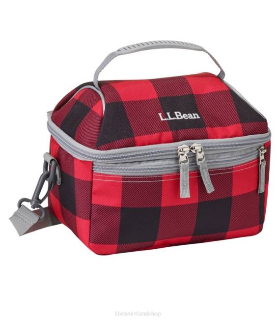 L.L.Bean Flip-Top Lunch Box Print Unisex J46J6248 Accessories Red Buffalo Plaid
