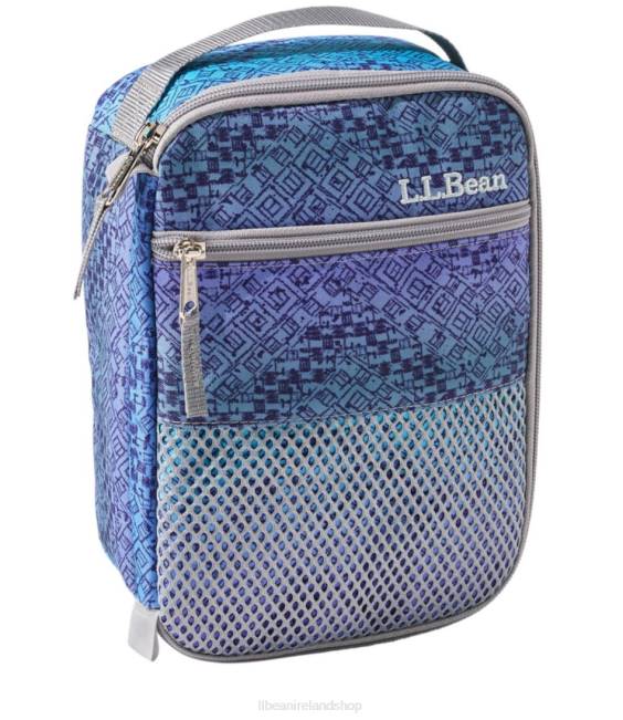 L.L.Bean Lunch Box Print Unisex J46J7101 Accessories Periwinkle Sky Chevron