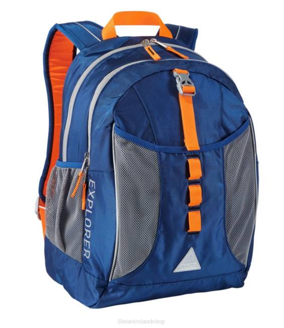 L.L.Bean Explorer Backpack Unisex J46J5466 Accessories Ocean Blue/Electric Orange