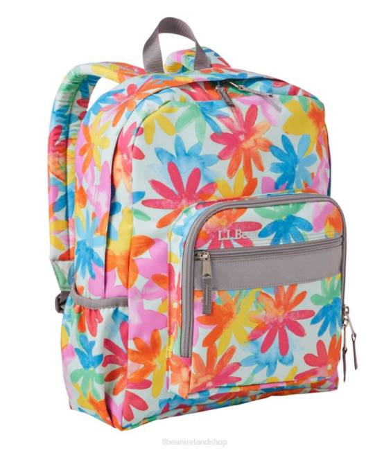 L.L.Bean Original Book Pack Unisex J46J6766 Accessories Skylight Blue Flowers