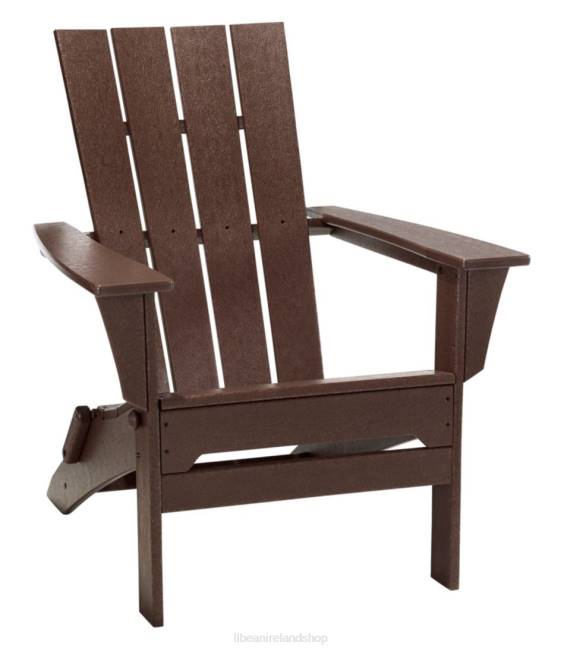L.L.Bean All-Weather Adirondack Chair Square-Back Unisex J46J6848 Backyard & Patio Mahogany