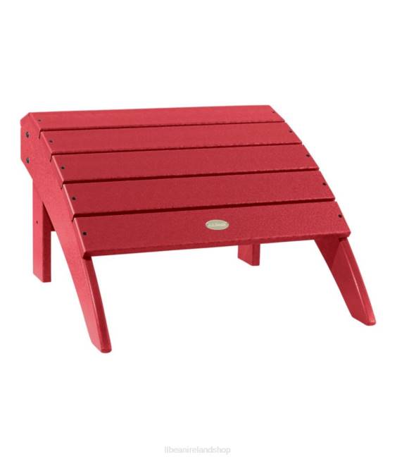 L.L.Bean All-Weather Adirondack Footstool Unisex J46J5559 Backyard & Patio Classic Red