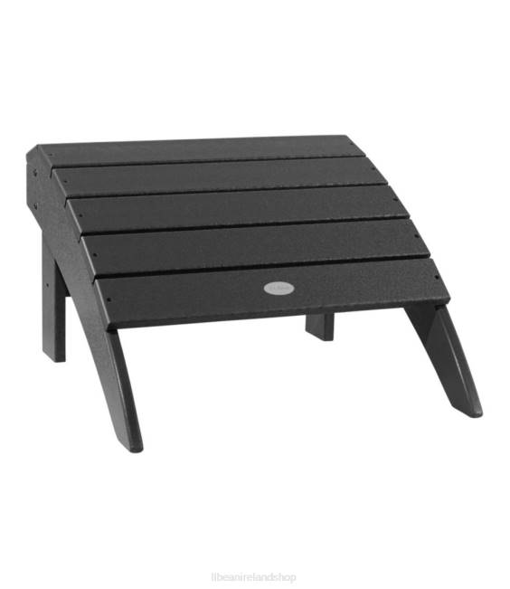 L.L.Bean All-Weather Adirondack Footstool Unisex J46J6323 Backyard & Patio Black