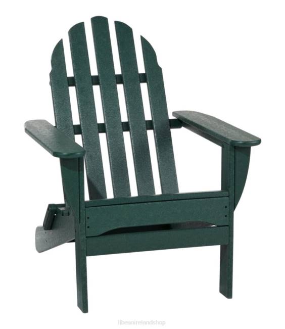 L.L.Bean All-Weather Classic Adirondack Chair Unisex J46J5556 Backyard & Patio Green
