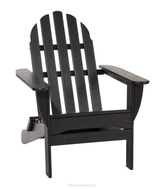L.L.Bean All-Weather Classic Adirondack Chair Unisex J46J6321 Backyard & Patio Black