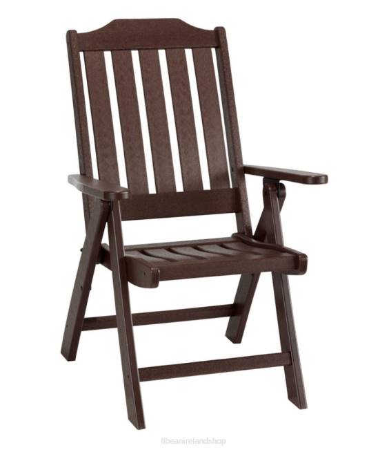 L.L.Bean All-Weather Folding Chair Unisex J46J5593 Backyard & Patio Mahogany