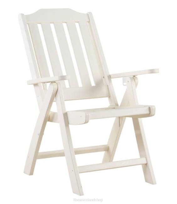 L.L.Bean All-Weather Folding Chair Unisex J46J6354 Backyard & Patio White