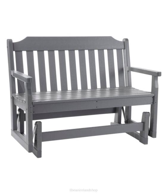 L.L.Bean All-Weather Glider Unisex J46J4474 Backyard & Patio Slate Gray